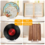 Acrylic Plate Stand for Display, Adjustable Clear Acrylic Plate Holder Picture Easel Stand, Book Stand and Display Holder for 6-14 Inch Decorative Plate, Record, Plaque, Photo, Platter, Tabletop Art