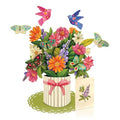 Freshcut Paper Pop Up Cards, Enchanted Garden, 12 Inch Life Sized Forever Flower Bouquet 3D Popup Greeting Card, Birthday Cards, Thank You Card, Blank Notecard & Envelope - color: Enchanted Garden, size: Classic