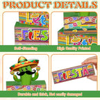 Yuntau 4 Pcs Mexican Fiesta Party Decorations Wooden Cinco De Mayo Tabletop Decor Lets Fiesta Tiered Tray Decor Rustic Wood Block Sign Gift Farmhouse Mexican Centerpieces Portable Shelf Home Office - style: Cactus