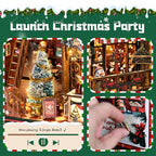 DIY Christmas Store Book Nook Kit, Miniature House with LED Light, 264pcs Wooden 3D Puzzles for Adults Teens, Bookshelf Decor Scale Model, Cultural Handmade Gift for Christmas & Book Lovers - style: Christmas Store