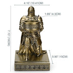 King's Guard Kneeling Knight Candlestick Holders Resin Posture TeaLight Holder Warrior Mobile Phone Stand Pen Holder Candle Holder for Restaurant, Altar, Home Table(Bronze) - color: Bronze