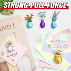 6 Packs Mini Vase Fridge Magnets, Magnetic Vases for Kitchen, Office, and Home Decor – Creative Floral Decorations