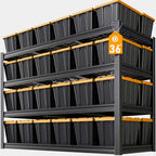 67" W Garage Shelving Heavy Duty, 36" D Garage Shelves, 68" H Adjustable Storage Shelving Unit, Commercial Metal Shelves for Warehouse, Basement, Shop, 67" W x 36" D x 68" H - size: 68"Wx36"Dx68"H | 4 Tier