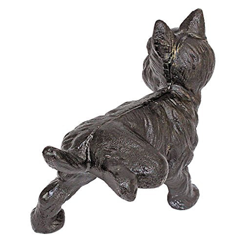 Design Toscano Naughty Peeing Scotty Dog Die-Cast Iron Bookend and Doorstop - style: Naughty Peeing Dog