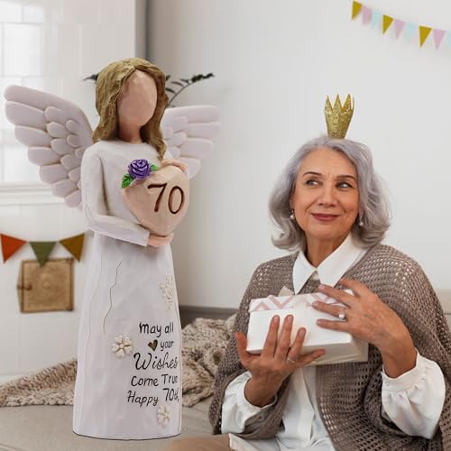 70th Birthday Gifts for Women, Meaningful 70th Birthday Gifts, Sculpted Hand-Painted Figurine - style: 70th Birthday Gifts