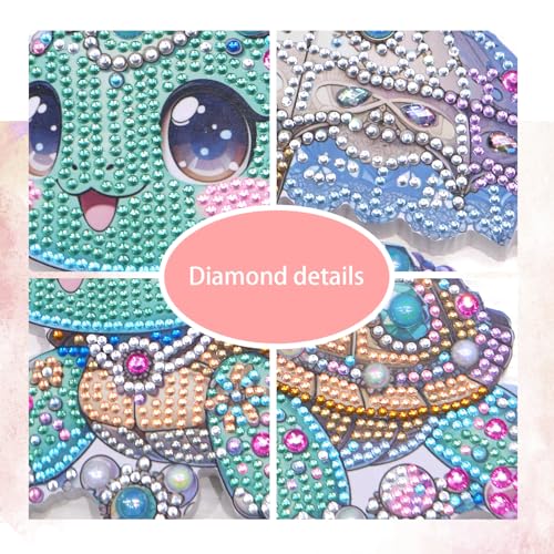 Sea Turtle Tabletop Diamond Art Painting - DIY Diamond Art Kits for Adults Figurines Special Shaped Rhinestone Gem Art Statues, 5D Painting with Diamond Dots Sculpture Ornaments Gifts for Beginner - color: Q011