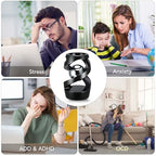 Kinetic Optical Illusion Toys, Kinetic Desktop Fidget Spinner Toys, Cool Gadget Desk Toy Fidget Toys Gift for Various Holidays, Kinetic Spinner Ball Relieve Stress Anxiety for Kids and Adults (Black)