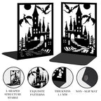 2 Pieces Metal Bookends for Shelves Dragon Bookends Decorative Heavy Duty Book Ends for Heavy Books Unique Gifts Book Ends for Home Office 4.7"x3.5"x7"
