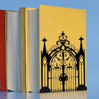Gothic Church Architectural Metal Bookends, Ornate Iron Gothic Bookshelf Bookends for Home Décor, Decorative Bookends for Bookshelf