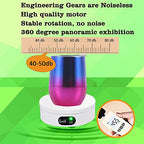 YVV Turner Cup Rotating Display Stand for Epoxy Glitter Tumbler, 360 Degree Automatic Mute Rotating Turntable for Photography Products Tumbler Making Supplies Spinner 4.72*1.77in Motorized Rotation - size: 4.72 x 1.77 inch