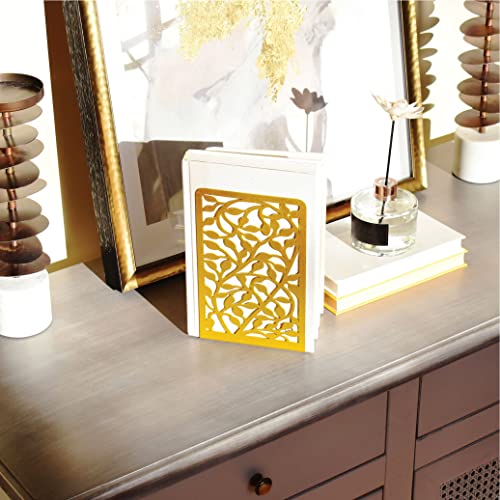 CNK Book Ends Bookends for Decorative Books Holder Bookend Shelves End Hold Heavy Duty Holders Stoppers Metal Stopper Cute Boho Bookshelf Holds Cookbook Office Home Set of 4 Bookends Pair Gold - color: Gold 2 Pairs
