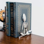 Decorative Bookends, Set of 2, Fork and Spoon (Yoga Namaste)