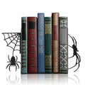 Geelin Creepy Spider Metal Bookends Set of 2 Styles Gothic Black Spider and Web Book Ends for Shelves Scary Home Office Desk Bookshelf Decor Gift for Book Lovers Reading Enthusiasts - style: Spider