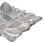 BBH Home's Handmade Silver Novelty Shaped Aluminium Tray 6.88 x 6.88 x 0.78 AMBBVK043AB2020 - color: Silver