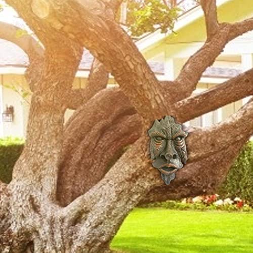 Tree Face, Nottingham Wood Spirit Greenman Tree Sculpture, Spirit of Nottingham Woods Greenman Sculpture for Home Outdoor Patio Garden
