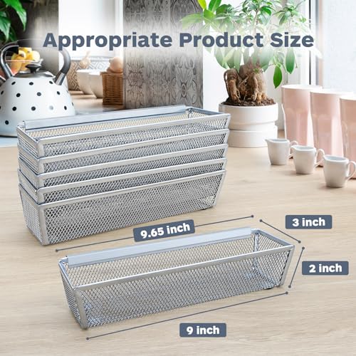 Smgmg Silverware Drawer Organizer, Cutlery Drawer Organizer, 6 Pack Utensil Drawer Organizer, Kitchen Utensils, Flatware Organizer with Interlocking Arm (9.6 * 3 * 2 inch, Grey) - color: Grey, size: 9.6 * 3 * 2 Inches