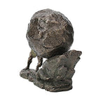 Veronese Design 8 1/8 Inch Sisyphus and The Eternal Boulder Cold Cast Resin Bronze Finish Statue Home Decor - color: Cold Cast Bronze Finish