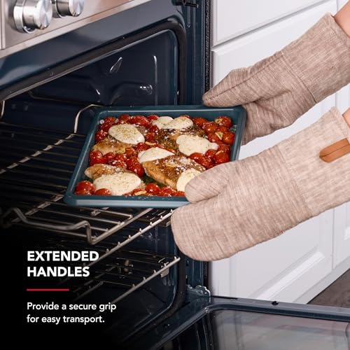 KitchenAid Nonstick Swiss Engineered Aluminized Steel Baking Sheet, Dishwasher Safe, Agave, 9x13 Inch - color: Agave, size: 9 x 13 Inch