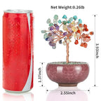 Crystal Tree of Life for Wealth & Prosperity,Seven Chakra Tree for Energy Balance,Crystal Decoration for Home