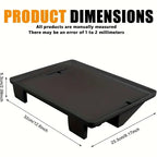 Bedside Shelf for Dorm Room Bunk Bed & Top Bunk, College Dorm Room Essentials, Bedside Caddy, Clip on Floating Desk Tray, Bed Side Table Storage, Loft Nightstand Decor - Cable Catch, Black。