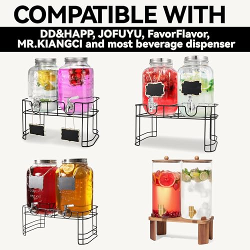 Drip Pan Compatible with Drink Dispenser, 4 Pack Silicone Tray Mat for DD&HAPP Glass Drink Dispenser - color: 4 Pack