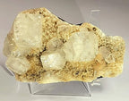 HQRP-Crystal 3-7/8" Acrylic Display Stand Pedestal for Crystal Heart / Slice/ Slab / Fossil and Other Collectible Stones - size: 3-7/8"