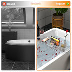 Yieach Luxury Tub Tray for Bathtub Expandable,Clear Bath Shelf Over Tub and Acrylic Bathtub Tray,Plastic Bath Board & Table,Bath Caddy Tray & Accessories for Mothers,Mom and Women Relaxing Spa Gifts - size: M - (22.3 to 31.8 in）