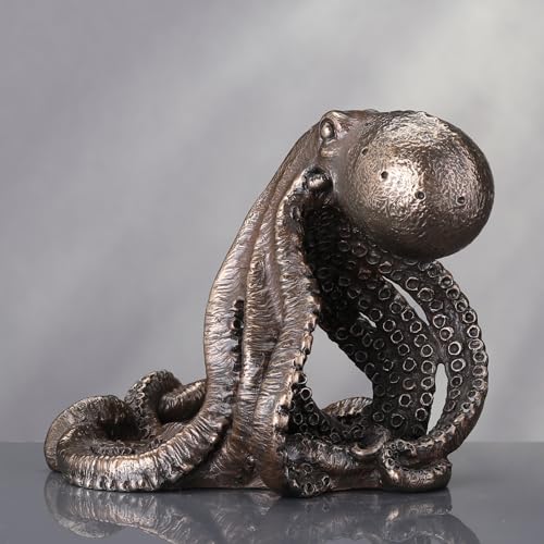 Veronese Design 4 3/8 Inch Octopus Tentacle Cell Phone Holder Desk Stand Sculptural Display Station Nautical Home Decor Steampunk Statue