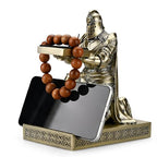 King's Guard Watch Display Stand Eyeglass Jewelry Bracelet Necklace Holder Trays Towers Resin Pen Holder Warrior Knight Mobile Phone Stand for Office & Home (Bronze) - color: Bronze