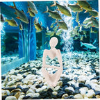 Abstract Thinker Statue Decorative Figure Modern Resin Sculpture Decor for Home Office and Aquarium Aesthetic Abstract Figurine Ornament