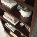 Sauder Miscellaneous Storage 5-Shelf Bookcase/ Book shelf, Select Cherry finish - color: Select Cherry Finish