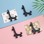 Artliving 3" Black Plastic Stand Cookie Holder Display Stand Place Card Holder Display Easels at Weddings, Birthday Party(24 Pack) - color: Black, size: 3inch(24piece)