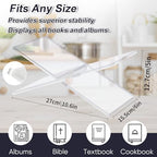 Acrylic Book Stand Holder - Coffee Table Book Stand,Open Cookbook Acrylic Book Display Stand,Magazines Clear Holder,Reading Stand for Open Book Magazines, Textbooks