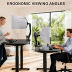 WALI Ultrawide Single Monitor Arm for 13-49 Inch Heavy Duty Curved Screens, up to 44 Lbs, Adjustable Single Monitor Desk Mount with C-Clamp, Grommet Base, 75/100mm VESA (GSM001XL), Black - size: 13"-49", style: Single Arm