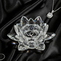 Crystal Flower Jewelry Tray, Luxury Transparent Decorative Trinket Dish for Rings, Earrings, Necklaces, Keys for Vanity Dresser Nightstand, Elegant Gift for Women Mother's Day (1, 4.4"(w) - Clear) - size: 4.4"(w) - Clear