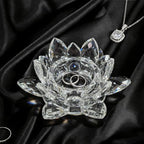 Crystal Flower Jewelry Tray, Luxury Transparent Decorative Trinket Dish for Rings, Earrings, Necklaces, Keys for Vanity Dresser Nightstand, Elegant Gift for Women Mother's Day (1, 4.4"(w) - Clear) - size: 4.4"(w) - Clear