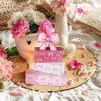 Conelist 4 Pcs Pink Bow Room Decoration Galentines Coquette Gift Pink Bow Block Sign Centerpiece for Table Gift for Teen Girl Birthday Bachelorette Bridal Wedding Baby Shower Valentines Party Supplies - style: Pink Bow