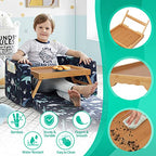 Artmeer Bed Tray Table with Folding Legs,Bamboo Breakfast in Bed for TV Table, Laptop Computer Tray,Eating,Snack Tray(Bamboo) - color: Bamboo, size: Medium