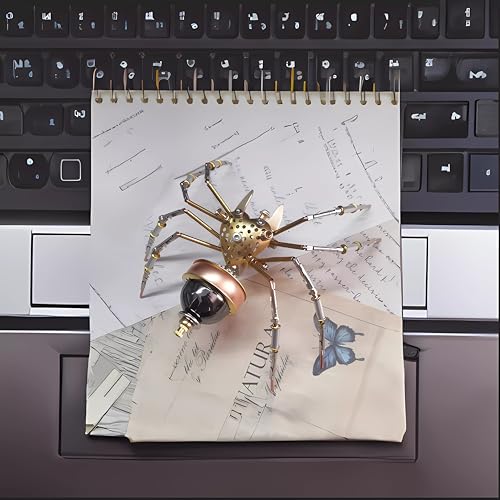 Mechanical Metal DIY 3D Insect Spider Model Brass Puzzle Assembly DIY for Family and Friends(Jumping Spider) - style: Jumping spider