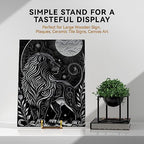 IPAME 10 Inch Large Plate Stands for Display - Metal Plate Holder Display Stand + Picture Stand for Book, Platter, Plaque, Photo Frame, Small Easels for Tabletop Art(Gold 2 Pack) - size: 10 Inch