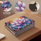 Tontut Diamond Painting Kit Storage Box, Beautiful Lotus DIY Multifunctional Handicraft Storage Box, Suitable for Home Office Holiday Gifts - color: Flower