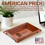 Personalized PU Leather Valet Tray Class of 2026 Graduation Gift with Engraved Name for Men, Boyfriend, Custom Graduation Tray Leather Dresser Organizer for Him & Her, Engraved Catchall Gift - style: Graduation