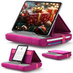 JSAUX Tablet Pillow Stand, Tablet Stand Holder Dock for Lap, Bed and Desk Compatible with iPad Pro 11 10.5 9.7 10.2 Air Mini, Kindle, Tablets, Phones, E-Reader and More 4-11'' Devices Purplish Red - color: Purplish Red