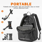Tablet Holder for Microphone Stand, Mic Stand Tablet Holder for iPad, 360° Adjustable Clip-on Phone Mount for Shee Music Stand, Fits Devices from Screen Size 4.7 to 12.9”