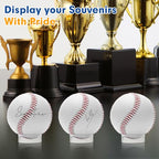 120 Pcs Baseball Holder Ring Stand 0.6/1.22/1.77 Inch Round Acrylic Stands, Small Display Stand Ring Clear Sphere Holder for Small Balls, Baseball, Golf Ball, Crystal Ball, Egg Stand, Marble, Softball - size: Stand: 0.6 1.22 1.77 in-120 pcs