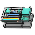 Desk Drawer Organizer, Metal Mesh Dividers Organizer (Blak-2P, Small) - color: 2PC-Black-Small