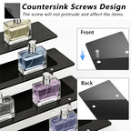 Acrylic Riser Display Stand, Black 4 Tier Cupcake Stand Display Risers Shelf Perfume Cologne Organizer Compatible with Funko Pop Food Dessert Makeup Skincare Cosmetics Lotion Organizer (1 PACK)