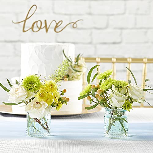 Kate Aspen Vintage Blue Glass Tealight & Votive Candle Holders (Set of 8), Farmhouse Decor, Room Decoration, Shelf Decor - color: Blue, size: Set of 8