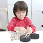 ArtCreativity Magnetic Moons & Stars Sculpture (Set of 2) - Desk Magnet Fidget Toys for Adults, Stress-Relief Office Decor, Stocking Stuffers & Educational Development Toys for Kids