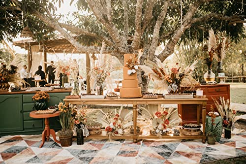 Natural Dried Pampas Grass Decor, 100 PCS Pampas Grass Contains White Bunny Tails Dried Flowers, Reed Grass Bouquet for Wedding Boho Flowers Home Table Decor, Rustic Farmhouse Party (17”) - size: 100PCS-B